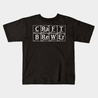 Periodic Craft Brewer Nerd Beer Brewing Gift for Brewmaster Kids T-Shirt
